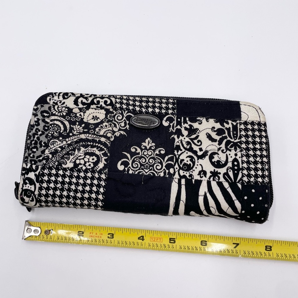 Donna Sharp Quilted Patchwork Zip Around Wallet B… - image 8